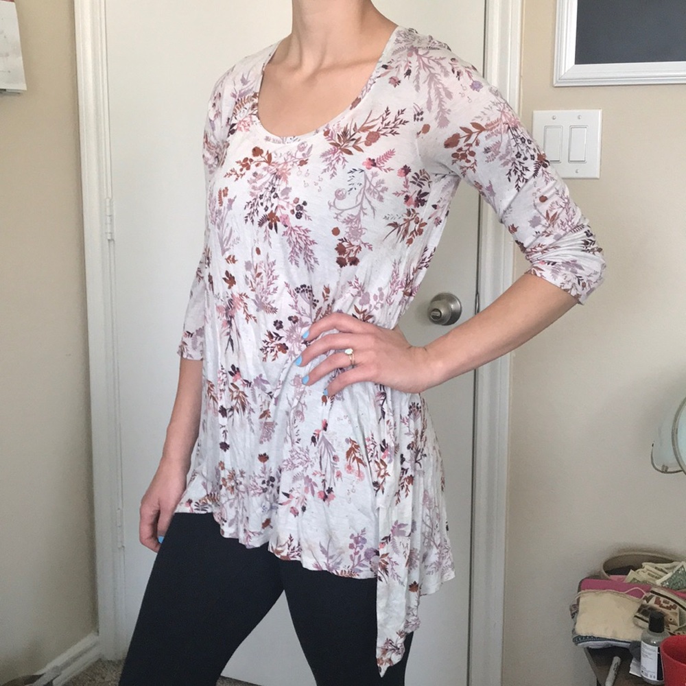 Flowy floral tunic